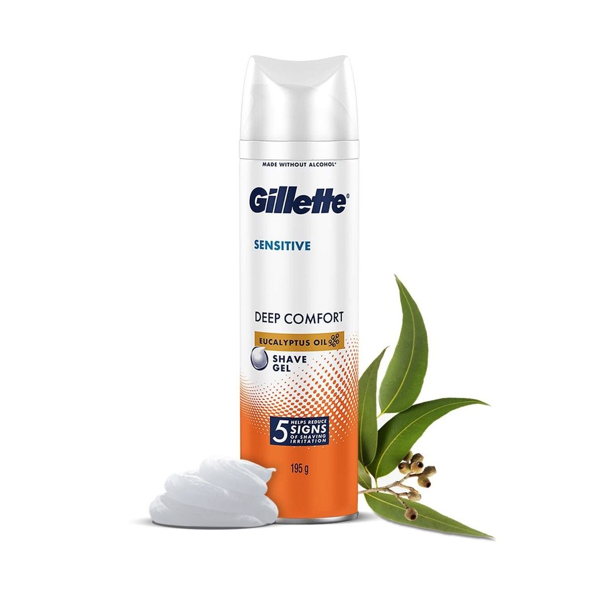 Gillette Gel Sensitive 195G + FaceTowel