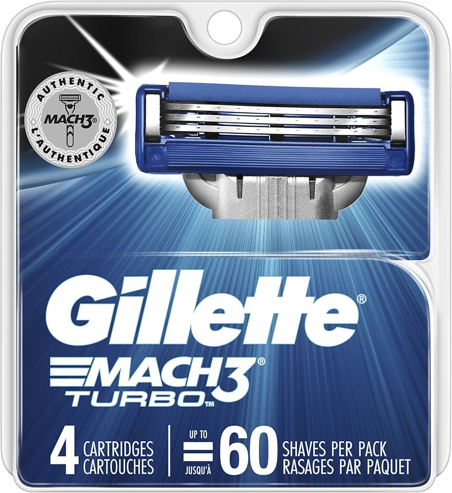 Gillette Mach3 Turbo Sensitive Cart 4 S