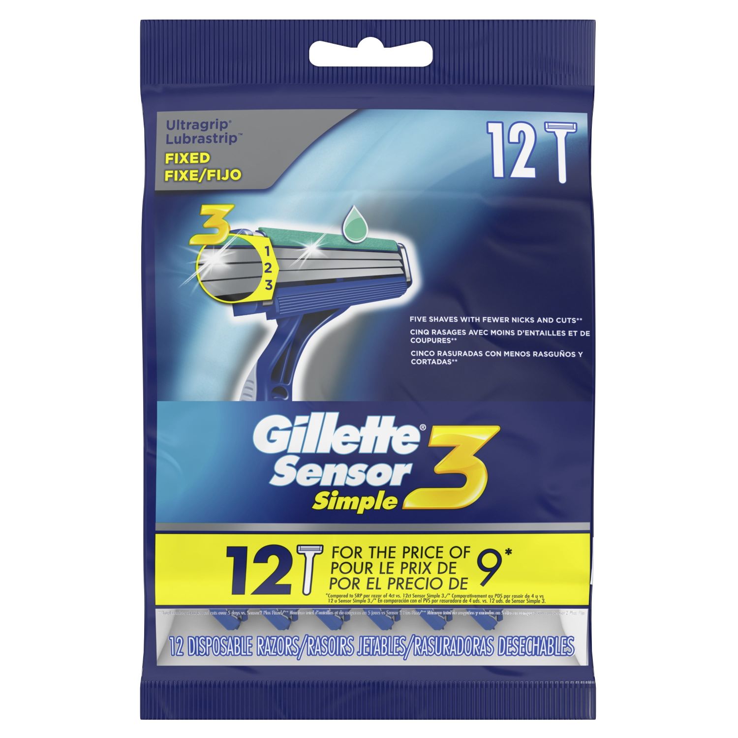 GILLETTE SIMPLE3 RAZOR(576)-255/=