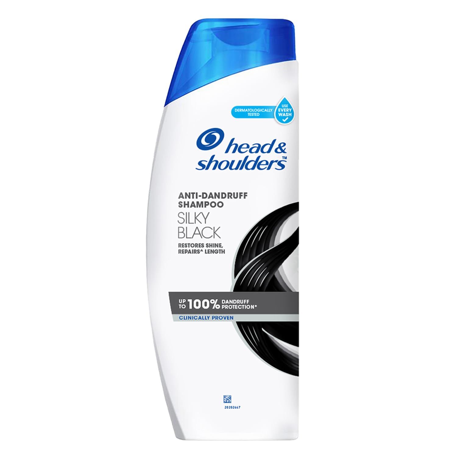 H&S SHM SILKY BLACK 180ML (56)- 950/=