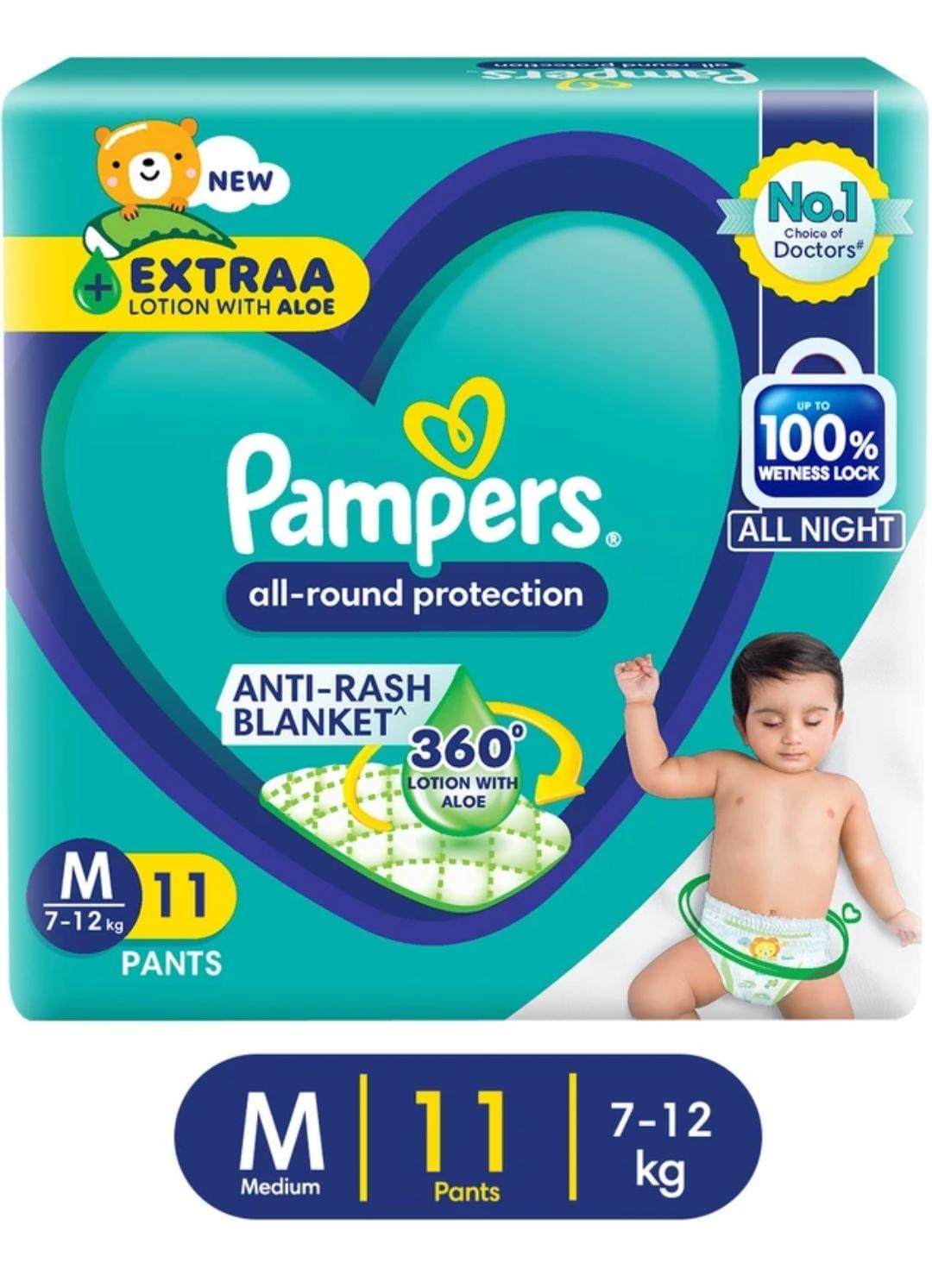 PAMPERS PANT M11+H&S LF72ML FREE(12)1300