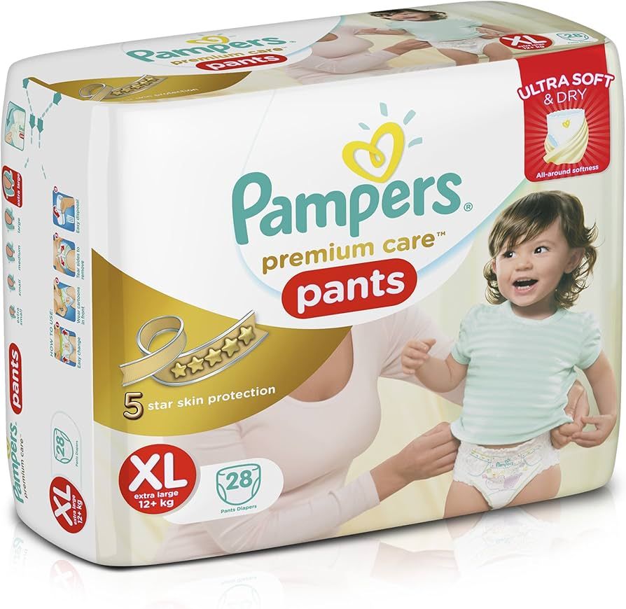 Pampers Pants Extra Large 28 s @ 1700