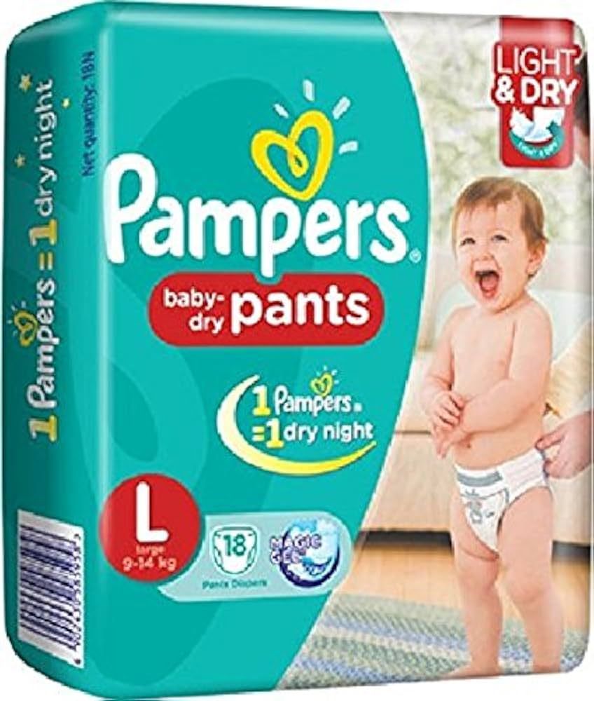 PAMPERS PANTS LG 10'S(18)-1605/=