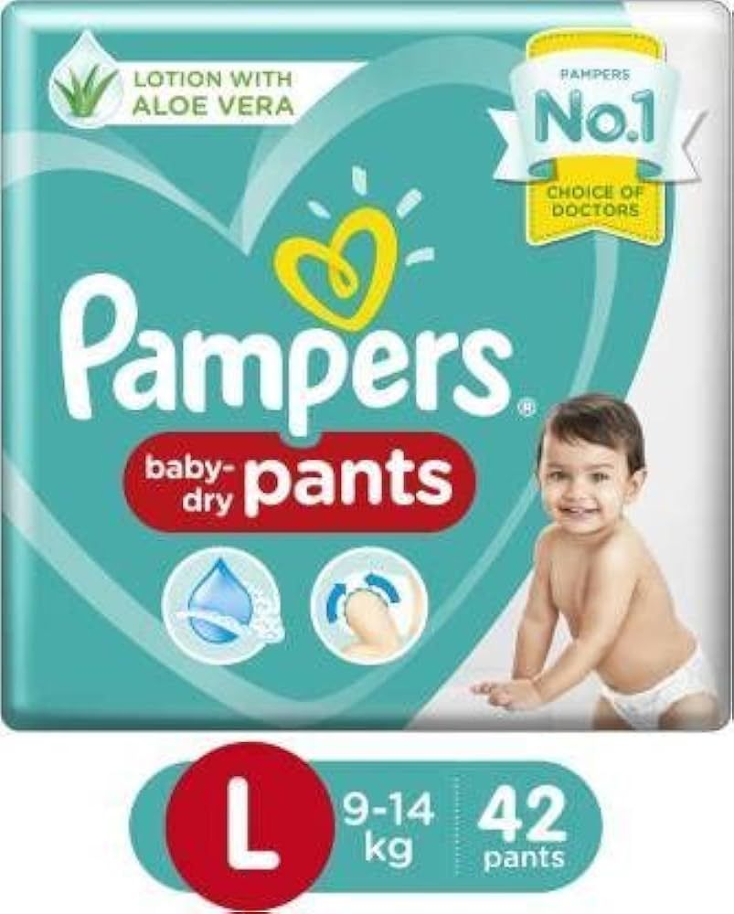 PAMPERS PANTS LG 42'S(4)-3640/=
