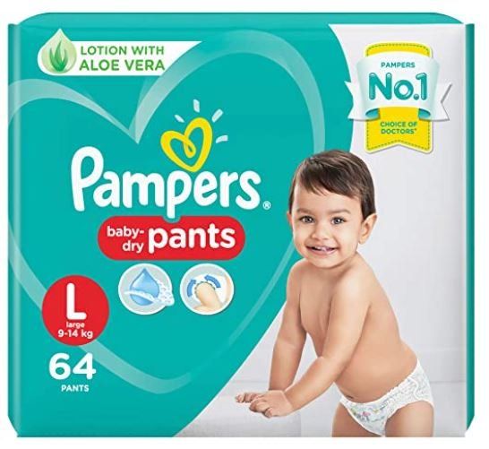 PAMPERS PANTS LG 64'S(3)-6450/=