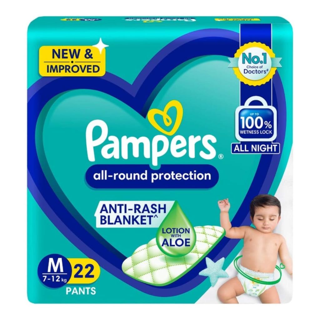 PAMPERS PANTS MD 22's(12)-2600/=