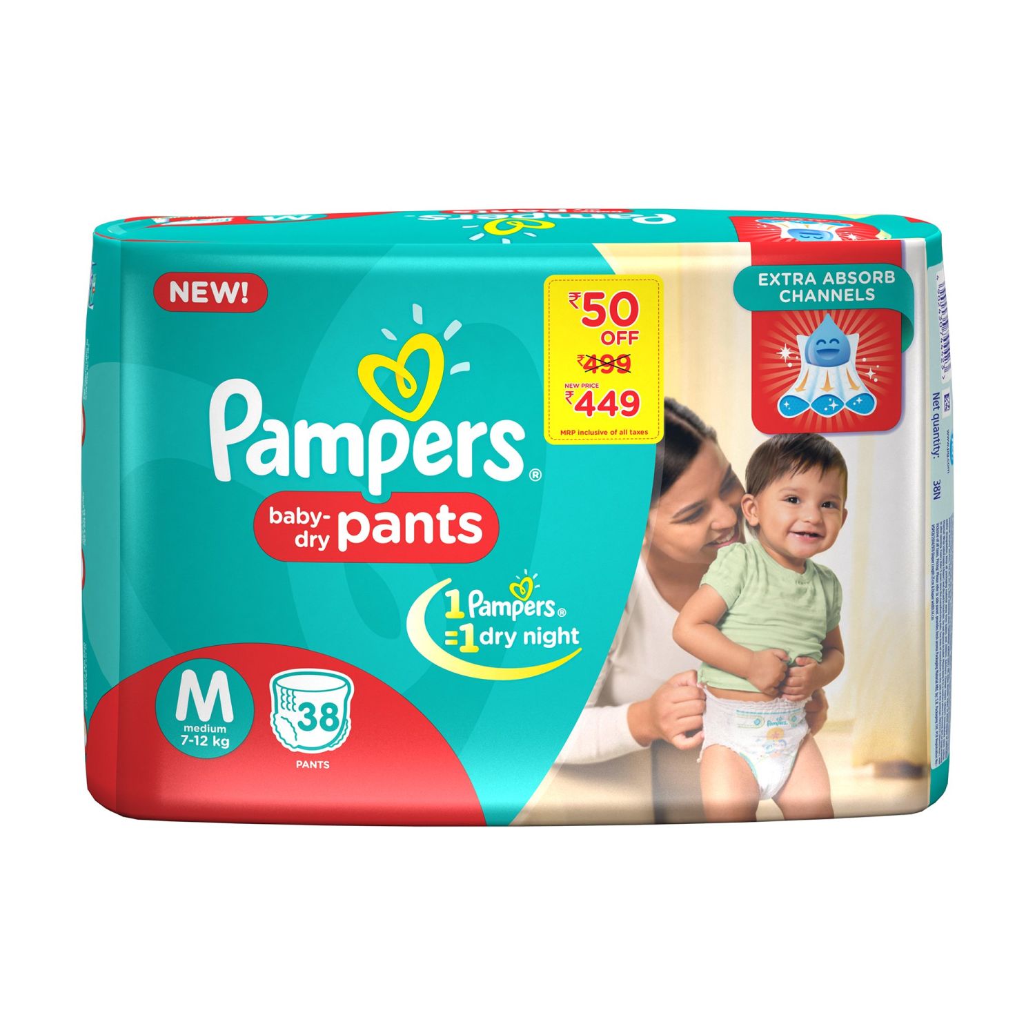 Pampers Pants Medium 38 s