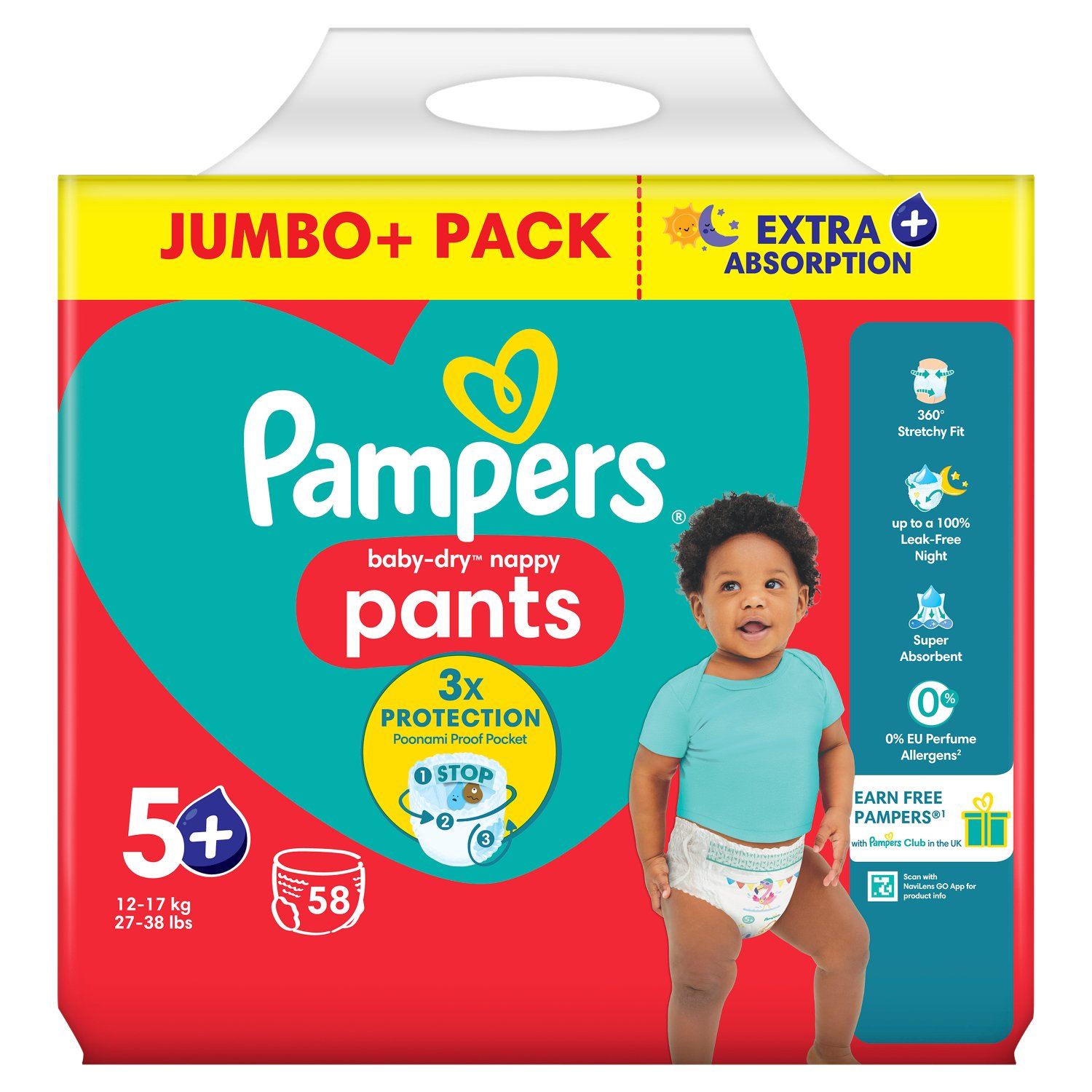 PAMPERS PANTS SM 10'S(32)-1150/=