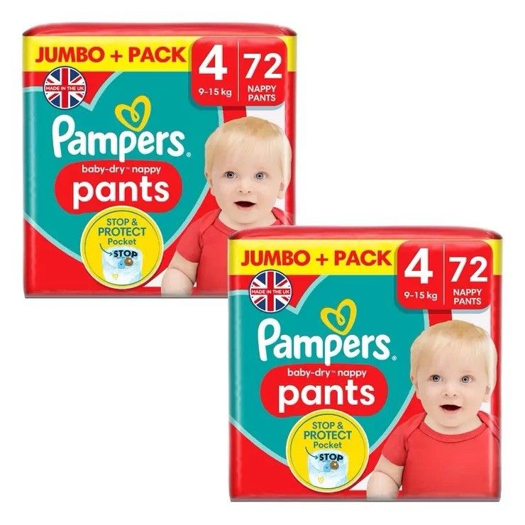 PAMPERS PANTS SM 4'S(72)-395/=