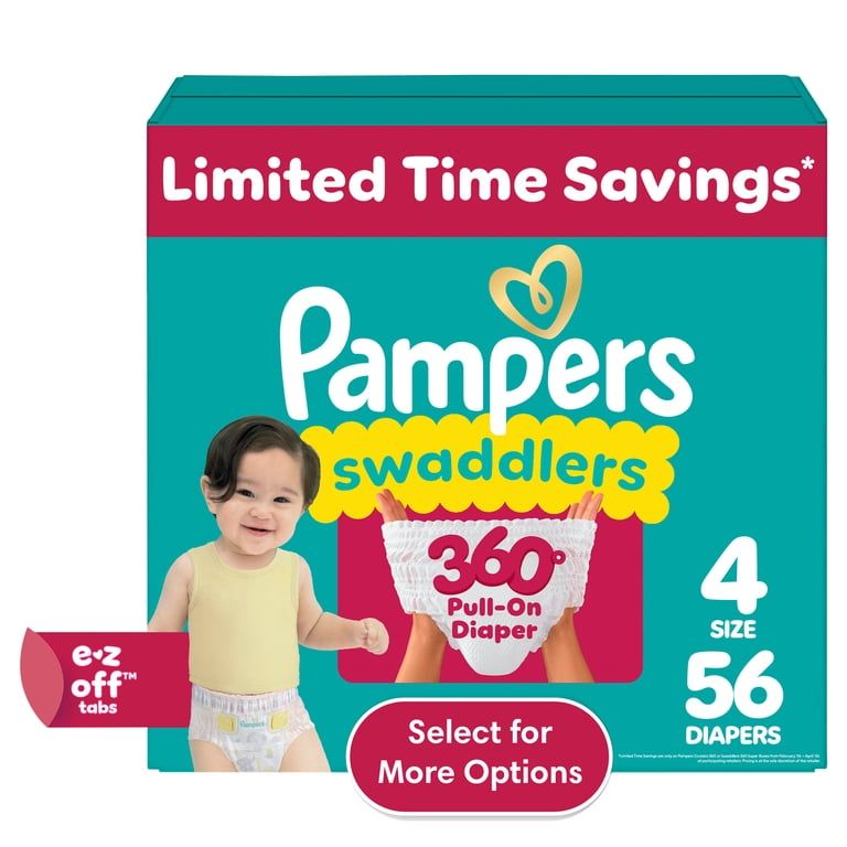 PAMPERS PANTS SM 56'S(4)-2870/=