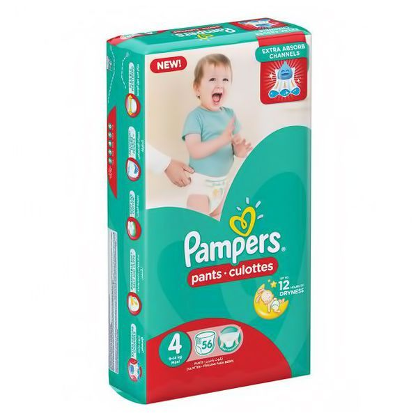 PAMPERS PANTS SM 56'S(4)-3000/=
