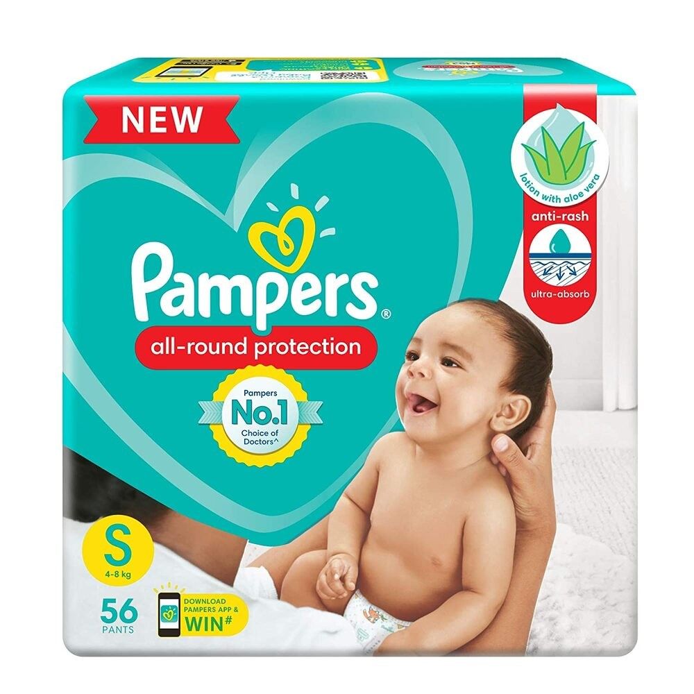PAMPERS PANTS SM 56'S(4)-4300/=