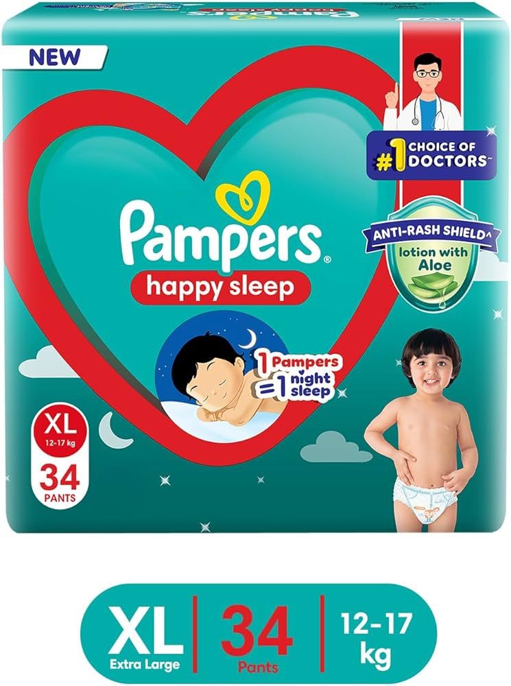 PAMPERS PANTS XL 34'S(4)-2300/=