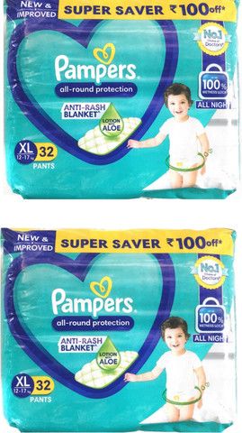 PAMPERS PANTS XL 34'S(4)-3815/=