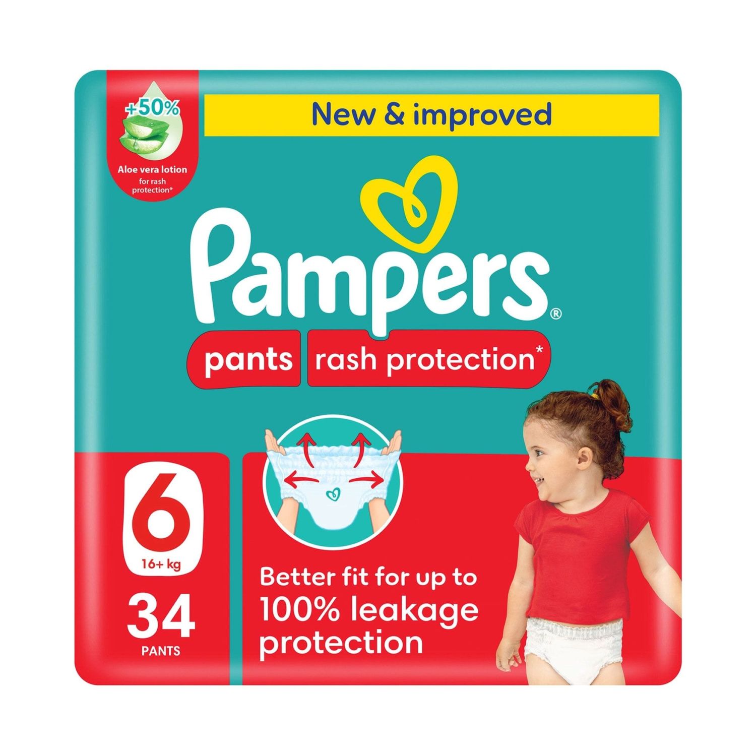 PAMPERS PANTS XL 34'S(6)-5080/=