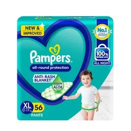 PAMPERS PANTS XL 56'S(4)-7550/=