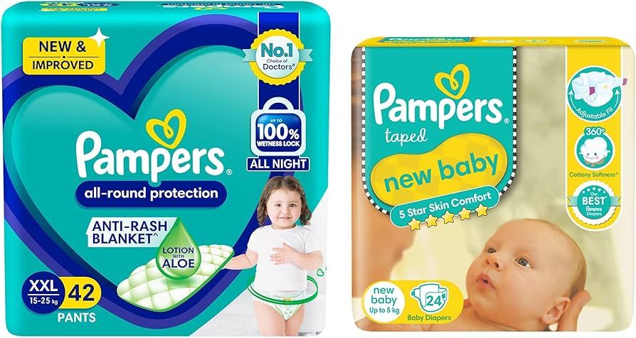 PAMPERS PANTS XXL 42'S(4)-5500/=