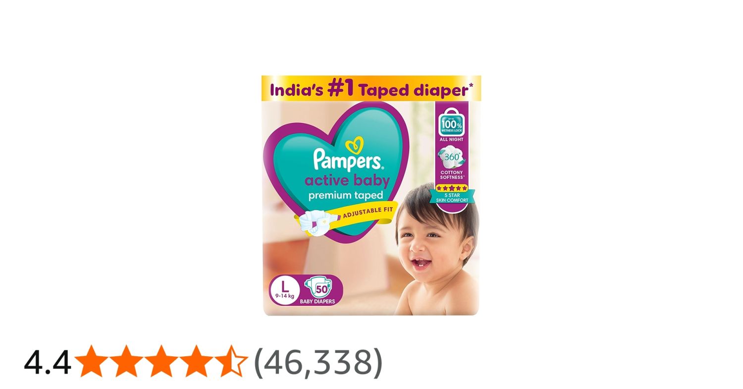 PAMPERS PREMIUM TAPE L50'S(6) -3465/=