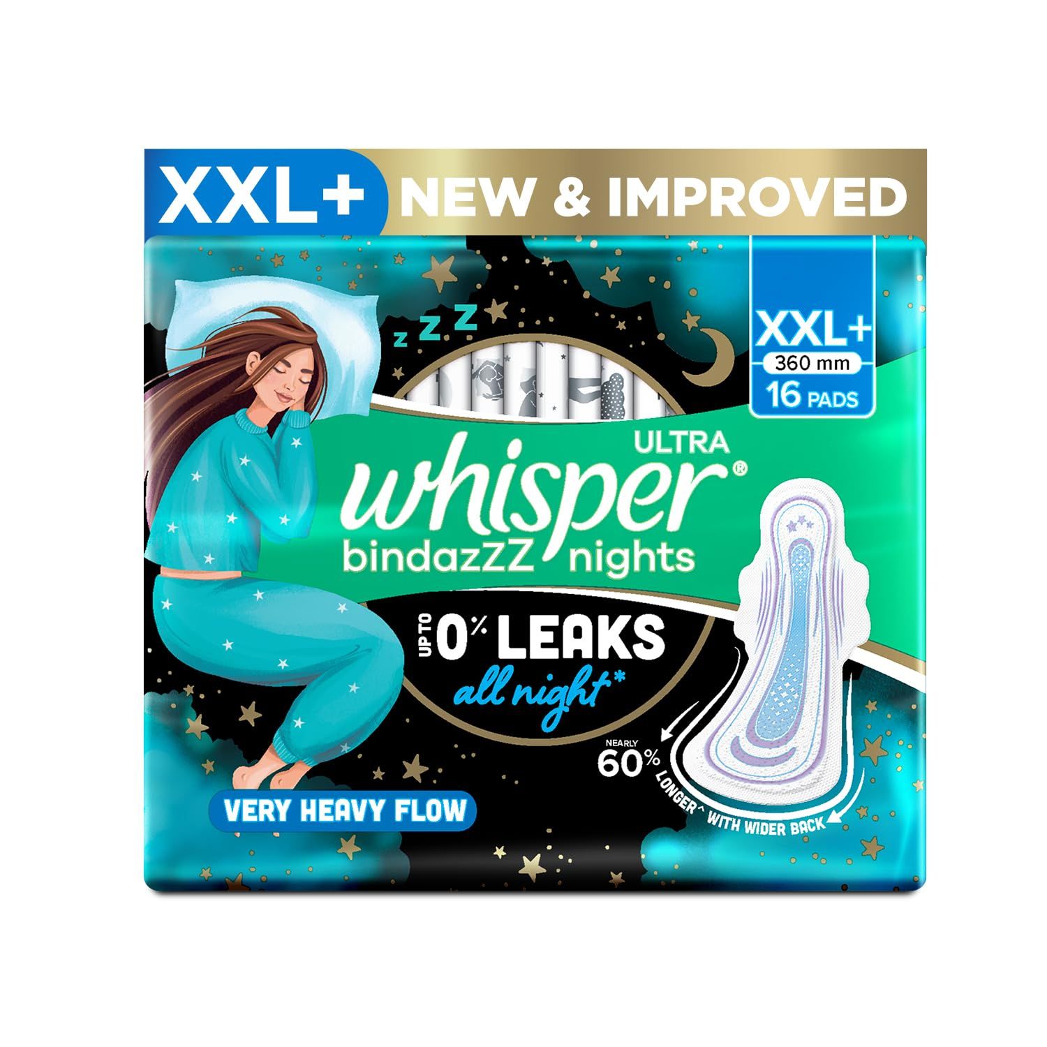 Whisper Heavy Flow Over Night 16s RS 325